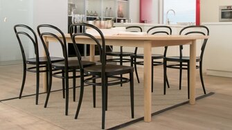 Den tidlösa designikonen passar utmärkt även i privata matsalar. | © Thonet GmbH